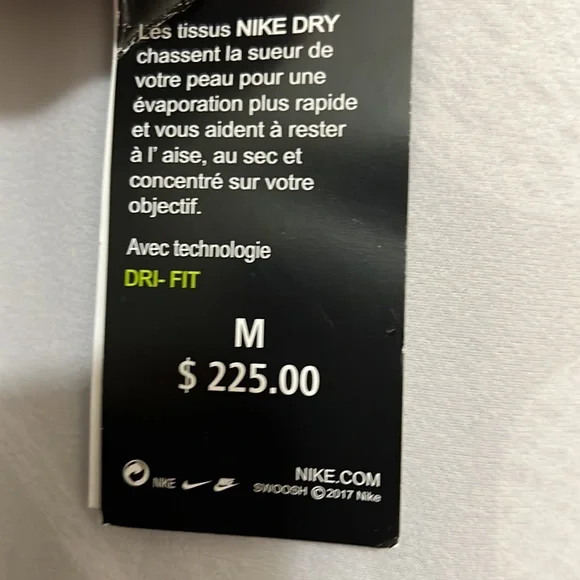 NWT. Nike Dri-Fit Full zip Jacket Mens M